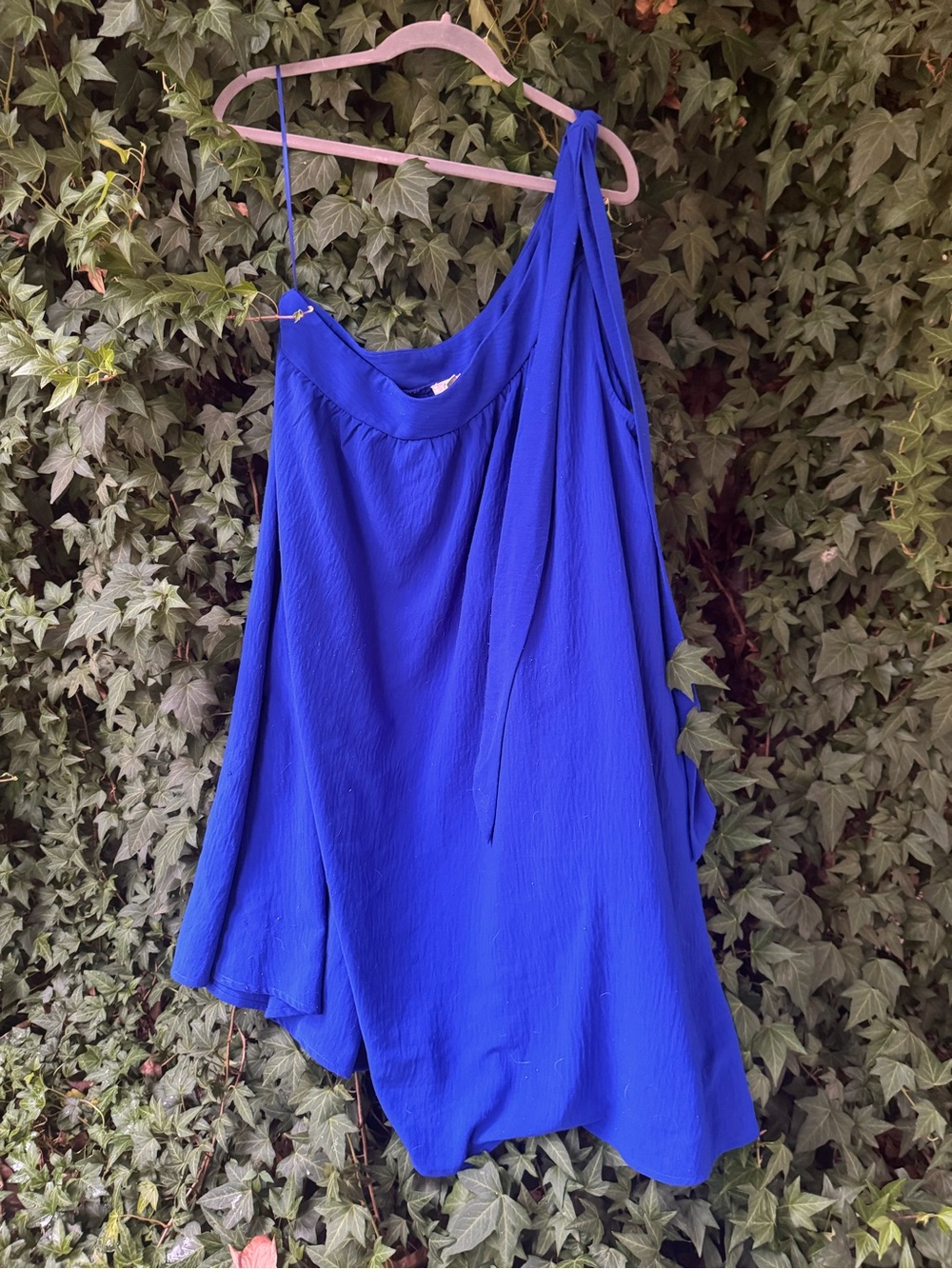ODDY Cobalt One-Shoulder Dress